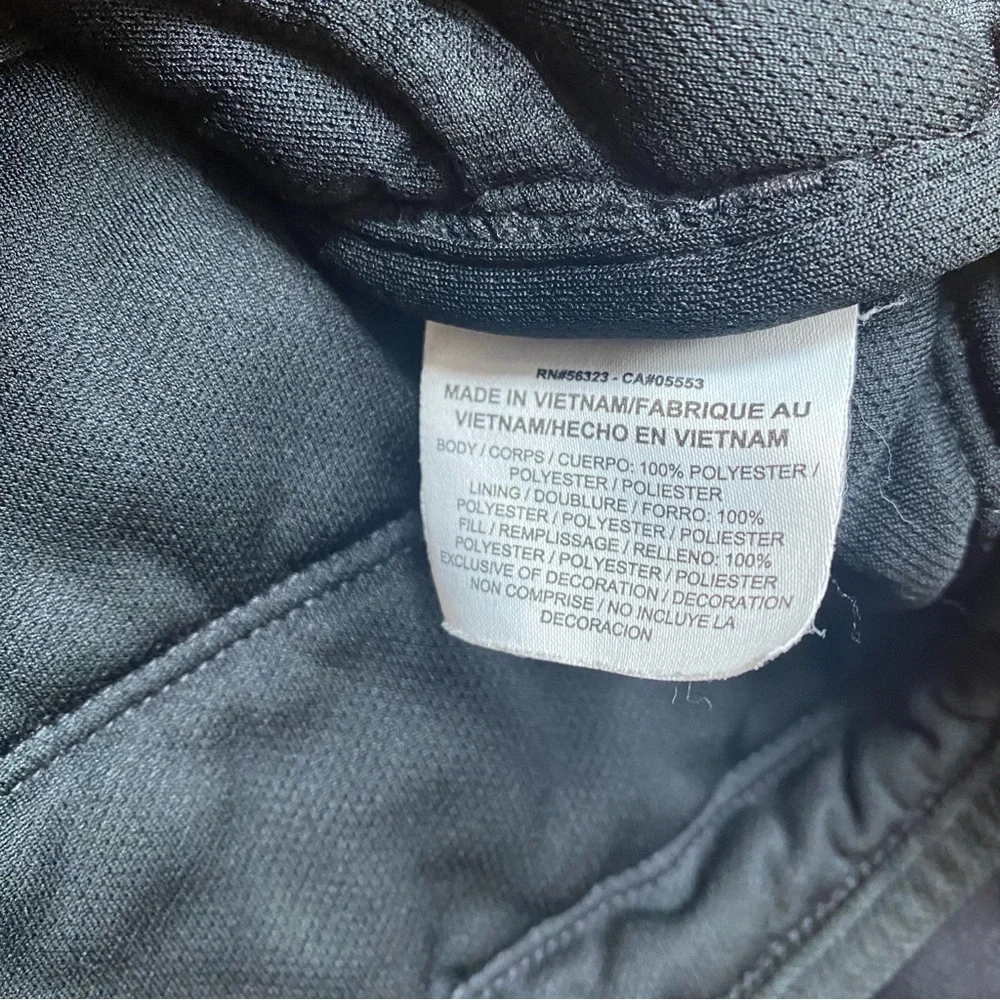 Nike Men's Black Hooded Partial Quilted Puffer Jacket Size Large Outdoor Active - Picture 13 of 16